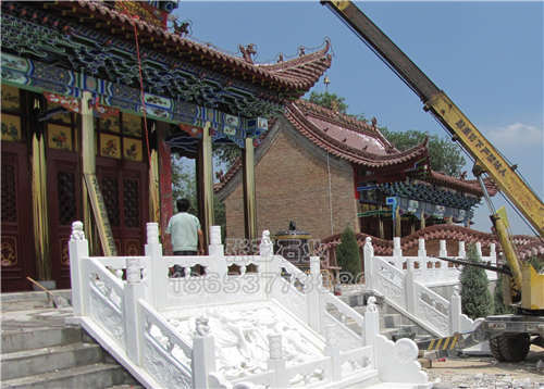 寺廟臺(tái)階漢白玉石欄桿