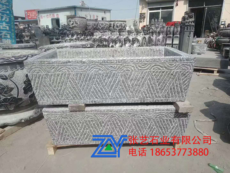 仿古雕塑，石雕石槽